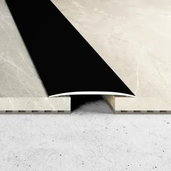 Listwa łączeniowa - Czarny - Samoprzylepne - Aluminium anodowane