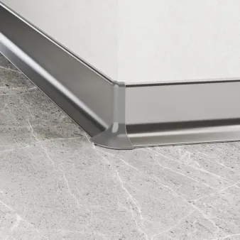 Narożniki zewnętrzne do listwy cokołowej multi - srebrne (2 sztuki) - Aluminium anodowane