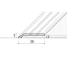 Listwa zakończeniowa aluminiowa samoprzylepna 30 mm – brązowa