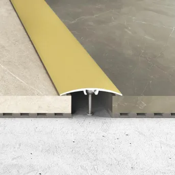 Listwa łączeniowa z uszczelką silikonową - Anoda złoto - Aluminium anodowane