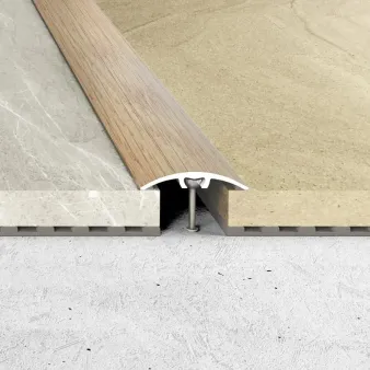 Listwa łączeniowa z uszczelką silikonową - Dąb montana - Aluminium w okleinie