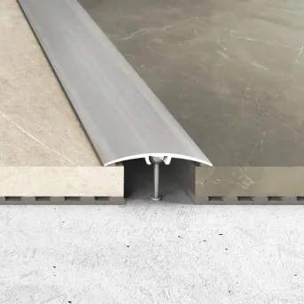 Listwa łączeniowa z uszczelką silikonową - Okleina dąb bielony - Aluminium w okleinie