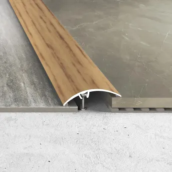 Listwa dylatacyjna - Okleina dąb koniakowy - Aluminium w okleinie