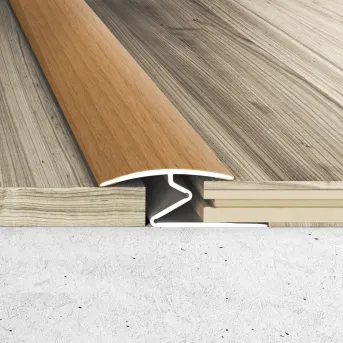 Listwa łączeniowa - Okleina buk - Aluminium w okleinie