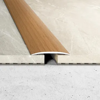 Listwa łączeniowa - Okleina buk - Aluminium w okleinie