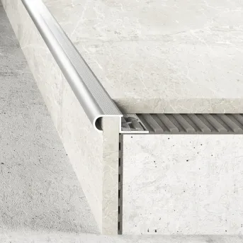 Listwa schodowa owalna - Naturalne aluminium - Aluminium naturalne