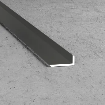Kątownik fazowany 20 x 8 x 1.5 - Inox szczotkowany - Aluminium anodowane