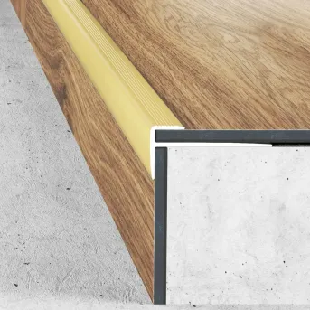 Listwa schodowa do LVT 3 mm - złota - Aluminium anodowane