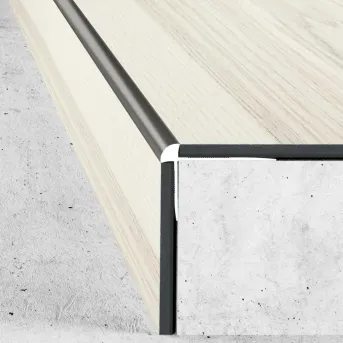 Listwa zakończeniowa - Inox gładki - Aluminium anodowane
