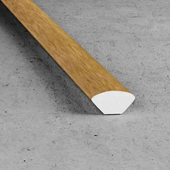 Ćwierćwałek 10 mm - Okleina dąb jasny - Tworzywo PVC