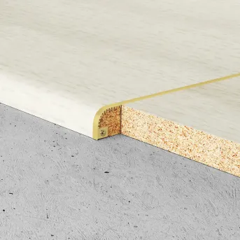 Profil łączeniowy gięty - Anoda złoto - Aluminium anodowane