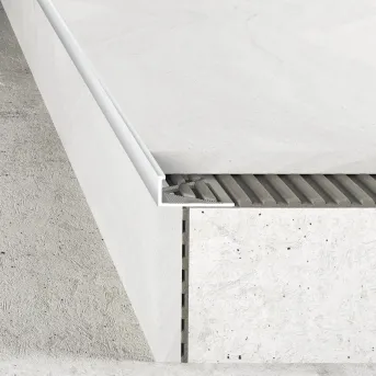 Listwa krawędziowa 12 mm - Naturalne aluminium polerowane - Aluminium naturalne