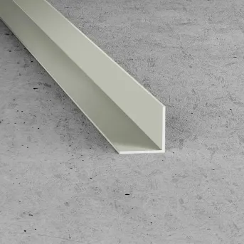 Kątownik 30 x 30 - Okleina jasny szary - Tworzywo PVC