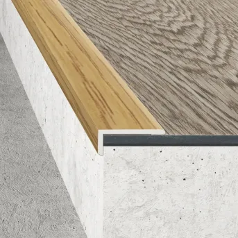 Kątownik 25 x 10 - Okleina dąb piwny - Tworzywo PVC w okleinie