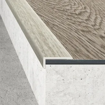 Kątownik 25 x 10 - Okleina dąb malaga - Tworzywo PVC w okleinie