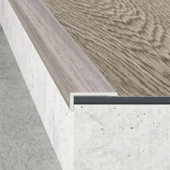 Kątownik 25 x 10 - Okleina dąb mocca - Tworzywo PVC w okleinie