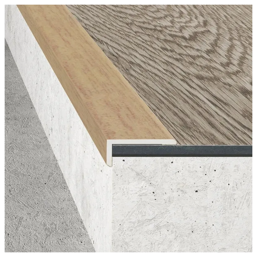 Kątownik 25 x 10 - Okleina buk jasny