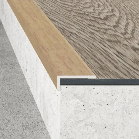 Kątownik 25 x 10 - Okleina buk jasny