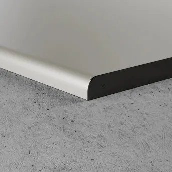 Profil zakończeniowy prawy - Lakier ral czarny - Aluminium lakierowane