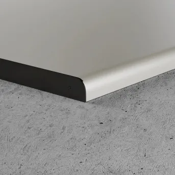 Profil zakończeniowy lewy - Lakier ral czarny - Aluminium lakierowane
