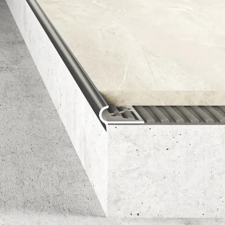 Listwa krawędziowa owalna 10 mm - Inox gładki