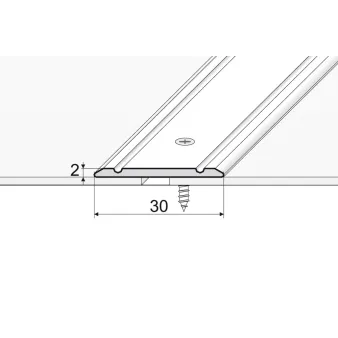Listwa łączeniowa - Anoda brąz - Aluminium anodowane