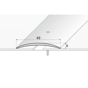 Listwa łączeniowa - Anoda złoto - Aluminium anodowane