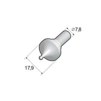 Pręt chodnikowy - Anoda złoto - Aluminium anodowane
